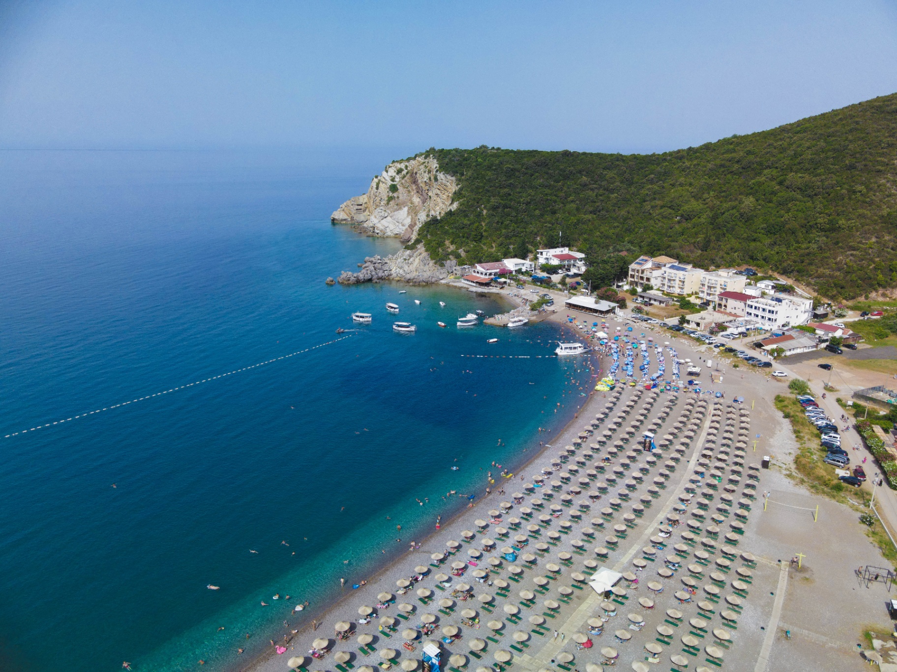 Čanj beach aerial view